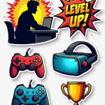 Games & Gaming - Sticker Sheet v4